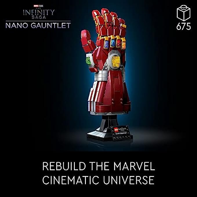 LEGO Marvel Nano Gauntlet 76223 Collectible Building Kit; Replica Iron Man Gauntlet for Adult Fans and Model-Makers (680 Pieces)