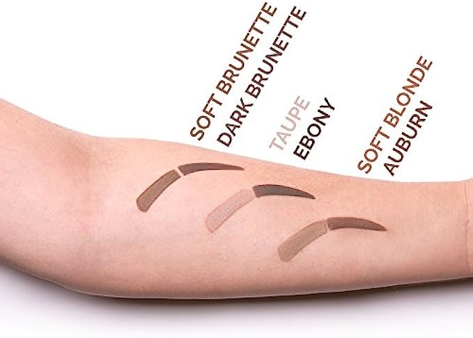 Aesthetica Brow Contour Kit 16-Piece Eyebrow Makeup Palette Set 6 Eyebrow Powders, 5 Eyebrow Stencils, Spoolie/Brush Duo, Tweezers, Eye Brow Wax, Highlighter - Unique Gifts For Women For Her Birthday