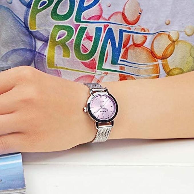 Womens Watches Original Fashion Analog Quartz with Adjustable Steel Mesh Watch Waterproof Wrists 10-16mm Band …